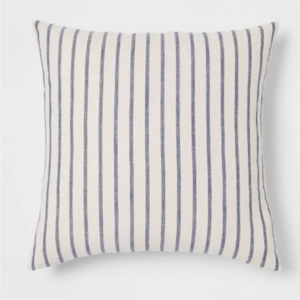 Striped throw pillow cover